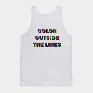 Color outside the lines Tank Top